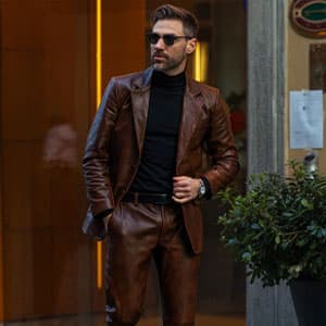 Men Leather Suits