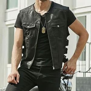 Men Leather Vests