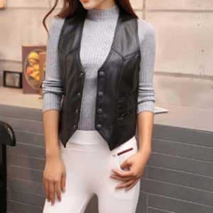 Women Leather Vests