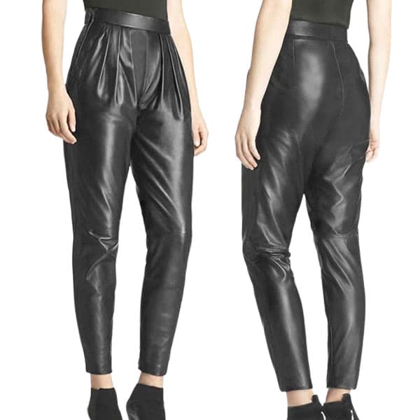 Slim Fit Leather Pants for Women with Sleek All-Day Comfort