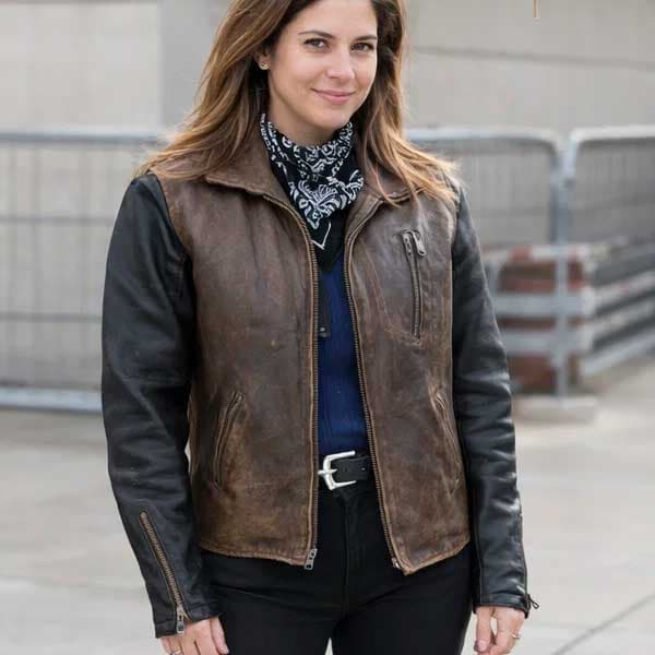 Women’s Leather Vest Replica in Genuine Leather Movie Inspired