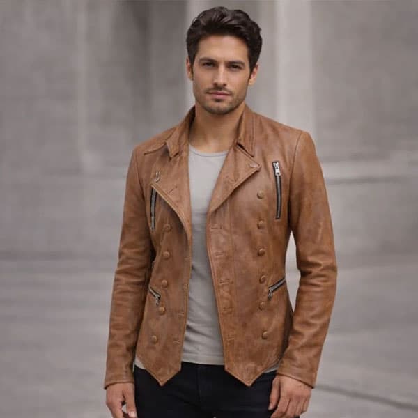 Military Leather Jacket