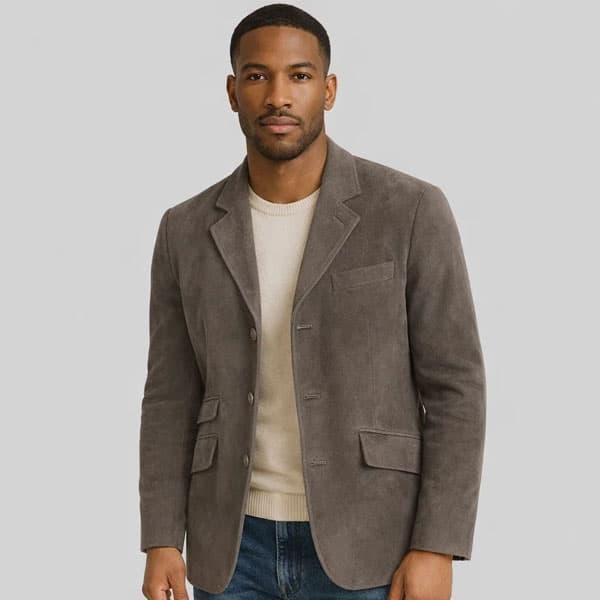 Quaint Leather Blazer for Men – Sharp, Tailored All-Day Style